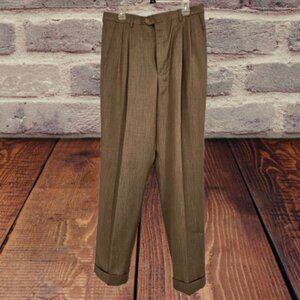 LANESBORO MEN'S WOOL PLEATED DRESS PANTS - SIZE 36X32